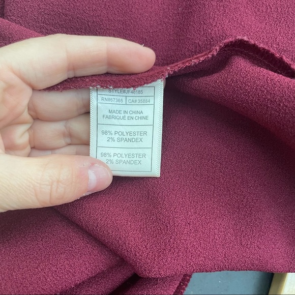 Red Long Sleeve Dress - Picture 4 of 4